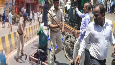 भारत बंद के दौरान पुलिसकर्मी ने SDM को दे मारा डंडा, वीडियो हो रहा वायरल