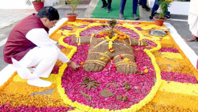 मुख्यमंत्री निवास में हुई गोवर्धन पूजा