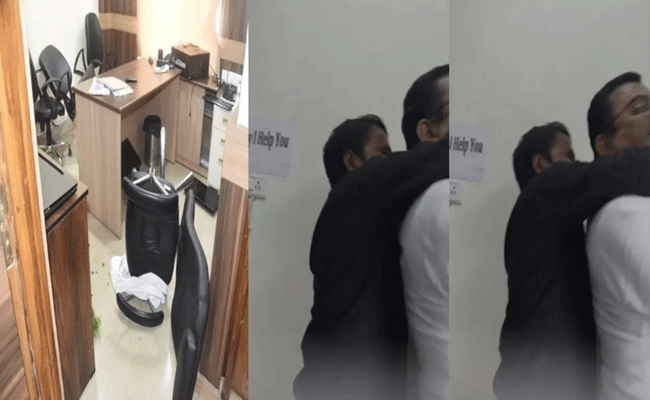 रायपुर संवाद में घुसकर अपर संचालक से की मारपीट, गला पकड़ा, ऑफिस में की तोड़-फोड़, 4 पर केस दर्ज रायपुर संवाद में घुसकर अपर संचालक से की मारपीट, गला पकड़ा, ऑफिस में की तोड़-फोड़, 4 पर केस दर्ज