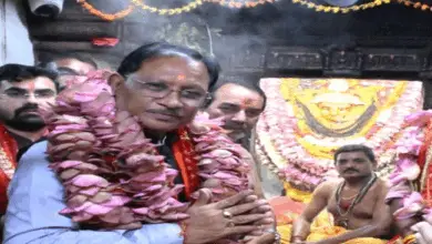 मुख्यमंत्री श्री विष्णु देव साय ने रतनपुर महामाया मंदिर में नवरात्रि पर की पूजा अर्चना