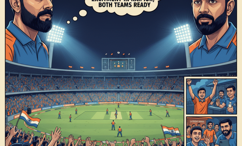 भारत–साउथ अफ्रीका दूसरा वनडे मैच: रायपुर में रोमांच, दोनों टीमें तैयार