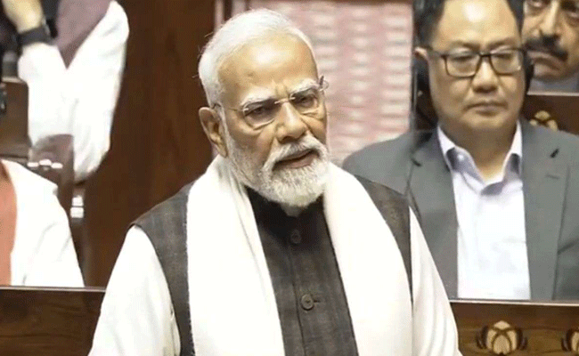 राज्यसभा में बोले पीएम मोदी- नारे कितने भी लगा लो कब्र तो नहीं खोद पाओगे