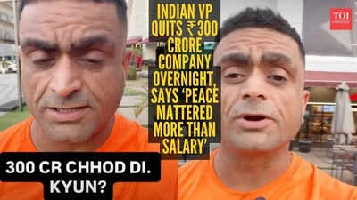 ‘300 crore ki company chhodne ki kahani — pehli baar camera pe’: VP quits ₹300 crore company at 40, internet calls it the ultimate career risk |