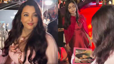 Aaradhya Bachchan’s sweet reaction to mom Aishwarya Rai Bachchan’s moment with fan at Cannes goes viral – WATCH |