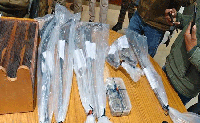 मध्‍यप्रदेश पुलिस की अवैध हथियारों के विरुद्ध बड़ी कार्रवाई