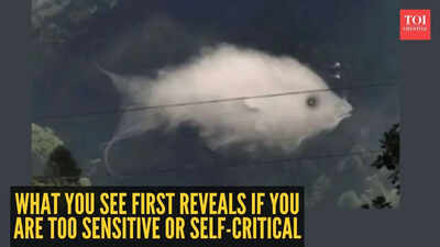 Optical illusion personality test: Fish or cloud? What you see first reveals if you are too sensitive or self-critical |