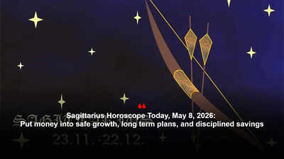 Sagittarius Horoscope Today, May 8, 2026: Put money into safe growth, long term plans, and disciplined savings
