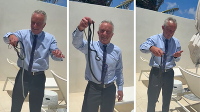 Us Health Secreatary With Snakes: US secretary for health Robert Kennedy catches two snakes with bare hands, gets bitten: Is it an act of fearlessness or uncalled-for daring? 3 lessons for children